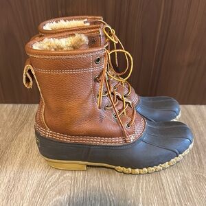 L.L. Bean Brown and Black Winter Boots